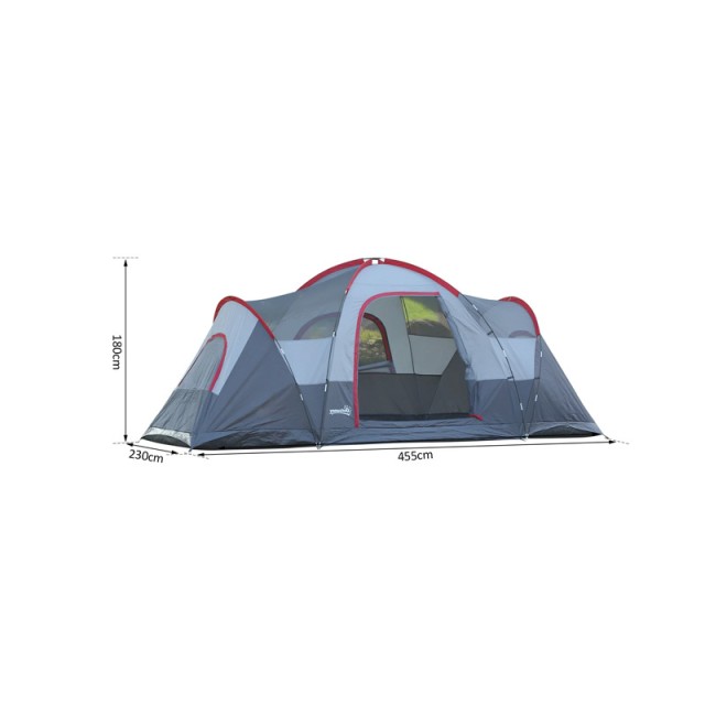 Σκηνή Κάμπινγκ 5/6 Ατόμων 455 x 230 x 180 cm Outsunny A20-132