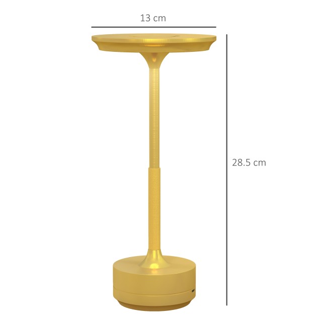 HOMCOM Wireless Lamp Touch LED Light 3 Tones and Επαναφορτιζόμενη Μ...