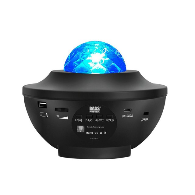 Προβολέας Αστεριών με Ηχείο Bluetooth και Τηλεχειριστήριο Χρώματος ...