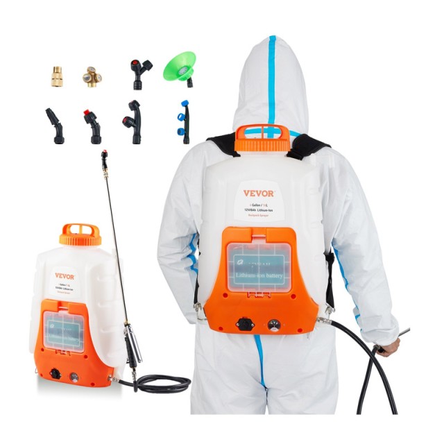 Ψεκαστήρας Πλάτης Μπαταρίας 90 PSI 12V 15 Lt VEVOR BBPPPPE416L12HNJ1V2