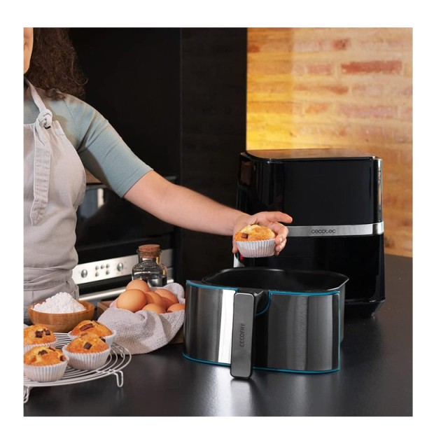 Ψηφιακή Φριτέζα Αέρος 5.5 Lt 1700 W Cecofry Full InoxBlack 5500 Pro Cecotec CEC-03318