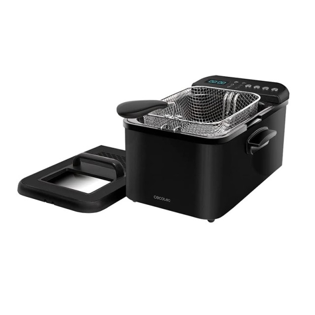 Digitale Fritteuse mit Ölreinigungsfilter 3.2 l Cecotec CleanFry Luxury 3000 Schwarz CEC-04301
