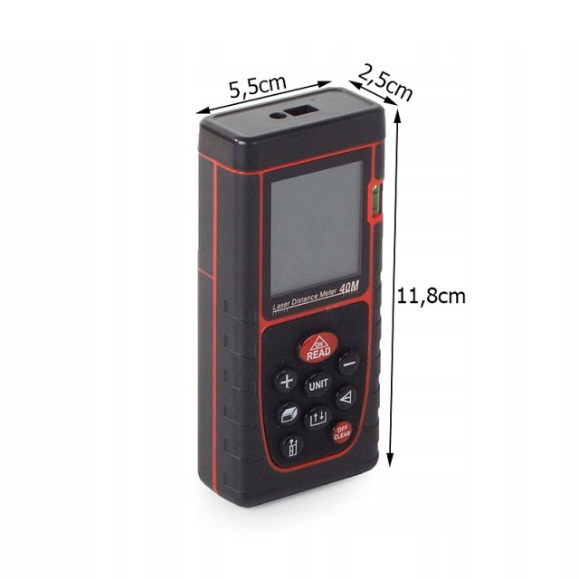 Ψηφιακός Μετρητής Απόστασης με Laser 40 m Verk Group 5907451330593