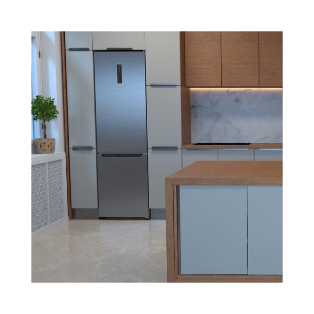 Ψυγείο Total NoFrost 322 Lt 59.5 x 63.5 x 185.5 cm Cecotec Bolero CoolMarket Combi 322 Inox D CEC-02423