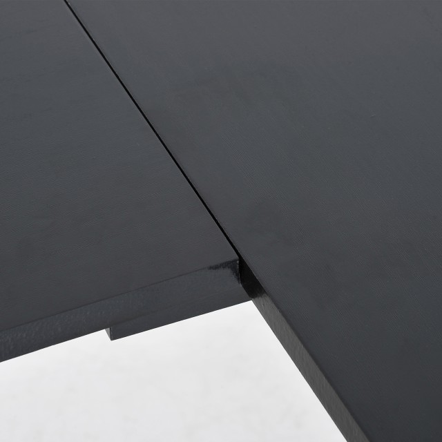 Γωνιακό γραφείο HomCom σε ξύλο, μαύρο, 155x130x76cm A2-0081