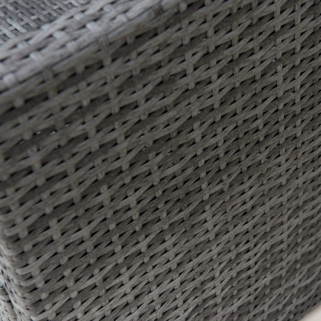 Outsunny σετ επίπλων κήπου σε καναπέ PE Rattan Grey με 2 πολυθρόνες και τραπεζάκι σαλονιού 860-064