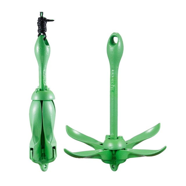 Πτυσσόμενη Άγκυρα για Κανό Καγιάκ από Χυτοσίδηρο 1.5 Kg με Σχοινί κ...