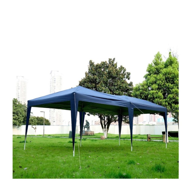 Πτυσσόμενο Κιόσκι Κήπου 3 x 6 x 2.55 m Χρώματος Μπλε Outsunny 100110-068B