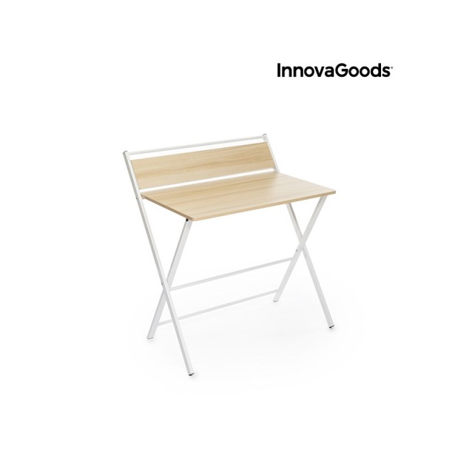 Πτυσσόμενο Μεταλλικό Γραφείο με 1 Ράφι 84 x 97 x 60 cm InnovaGoods ...