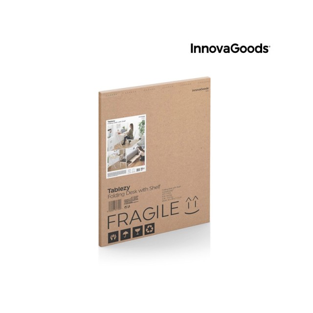 Πτυσσόμενο Μεταλλικό Γραφείο με 1 Ράφι 84 x 97 x 60 cm InnovaGoods V0103260