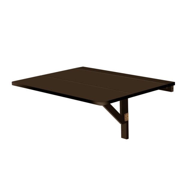 Πτυσσόμενο Ξύλινο Τραπέζι Τοίχου 80 x 60 x 43 cm Χρώματος Καφέ Cost...