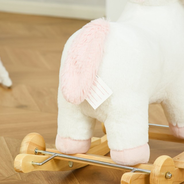 HOMCOM Rocking Horse - Λευκό 330-142