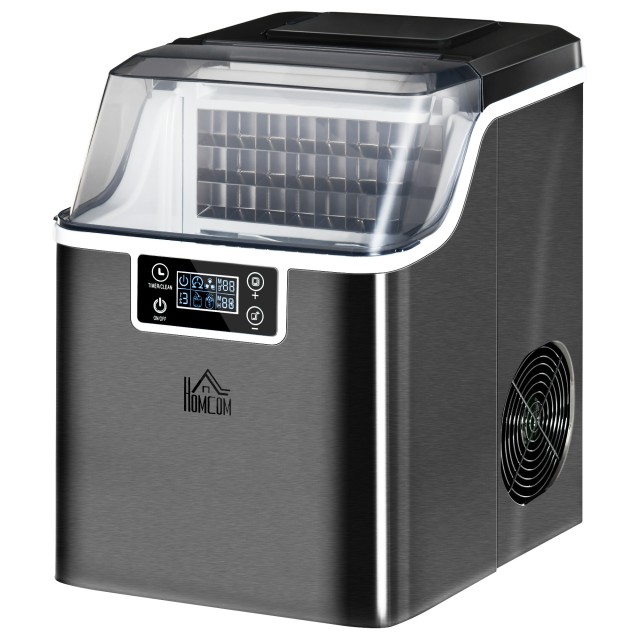 Ice Maker 20 kg σε 24 ώρες, 24 κύβοι σε 14-18 λεπτά και σύστημα αυτοκαθαρισμού, μαύρο 800-139V90BK