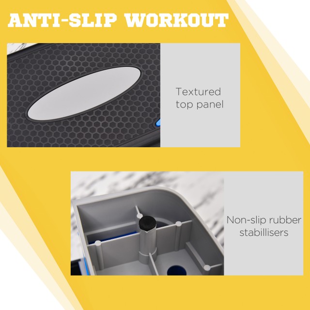 HOMCOM Fitness Stepper για αερόμπικ Ρυθμιζόμενο σε 3 ύψη από 10-15-...