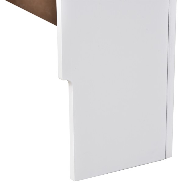 Κάλυμμα καλοριφέρ Homcom White Grid Wood, 78x82x19cm 820-061