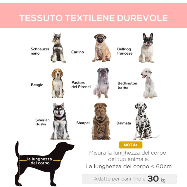 PawHut Raised Bed for Large Dogs with Mesh Fabric, Μέγιστο Βάρος 30kg, 91,5x76,2x18 cm, Κόκκινο D1-0238