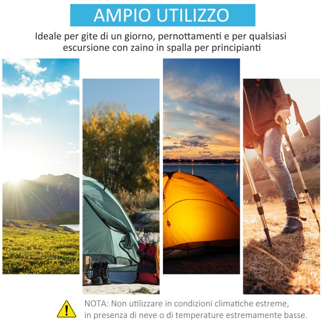Σκηνή Κάμπινγκ 2 Ατόμων με Αυτόματο Pop-Up Dome Άνοιγμα, 220x108x110cm, Μπλε A20-170BU