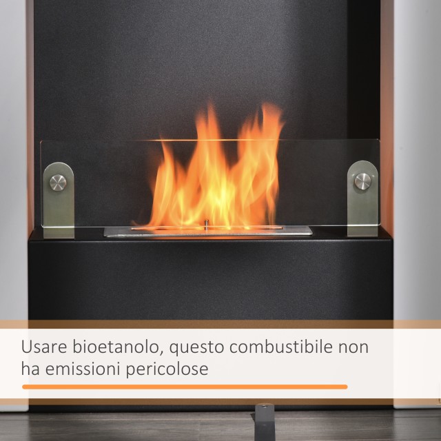 Τζάκι HOMCOM Bio Ethanol with 1,5L Tank Bio Fireplace Coverage 20m²...