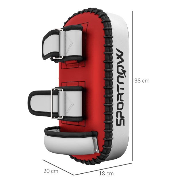 SPORTNOW Padded Boxing and Muay Thai Punch for Arm, σε PU και EPE, 38x20x18 cm, Κόκκινο A91-312V00RD