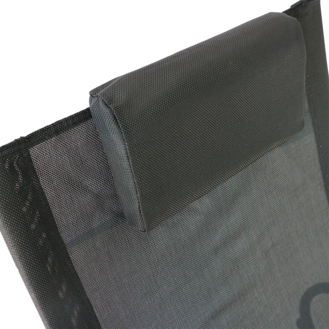 Outsunny Outsunny Outdoor Rocking Lounger Ατσάλινο Κάλυμμα Textilene Πλαίσιο, Μαύρο 84A-090