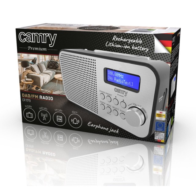 Ραδιόφωνο DAB / FM με Ξυπνητήρι Camry CR-1179
