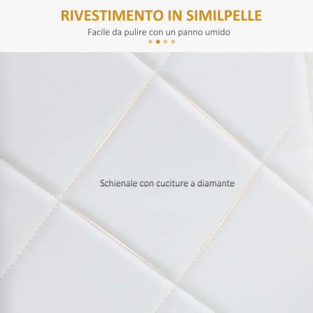 Σετ Μεταλλικές Καρέκλες Τραπεζαρίας 41 x 50 x 97 cm 4 τμχ HOMCOM 835-835V00WT
