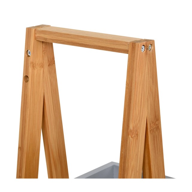 Ραφιέρα Μπάνιου από Μπαμπού με 3 Ράφια 30 x 18 x 81 cm Kleankin 834...