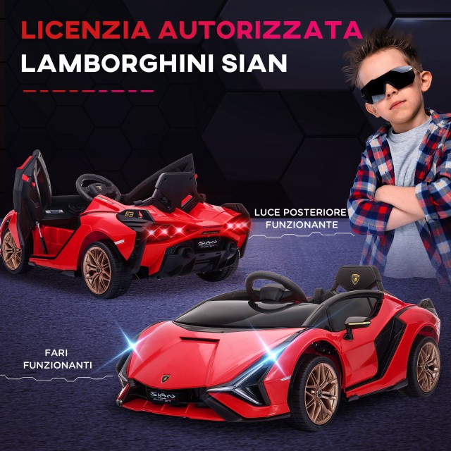 HOMCOM Ηλεκτρικό αυτοκίνητο για παιδιά Lamborghini Et? 3-5 ετών - Κόκκινο 370-171V90RD