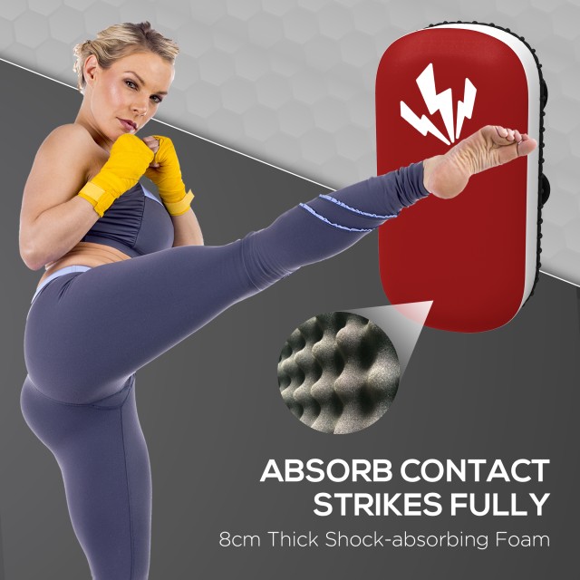 SPORTNOW Padded Boxing and Muay Thai Punch for Arm, σε PU και EPE, 38x20x18 cm, Κόκκινο A91-312V00RD