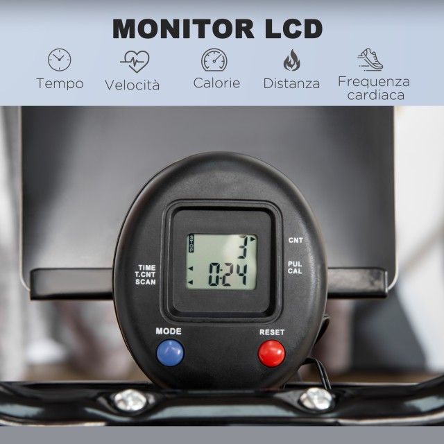Ελλειπτικό - Air Walker με 4 Επίπεδα Αντίστασης HOMCOM A90-322V00BK