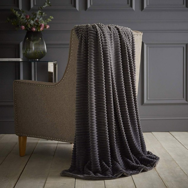 Ριχτάρι Jumbo Cord 150 x 200 cm Silentnight Χρώματος Ανθρακί