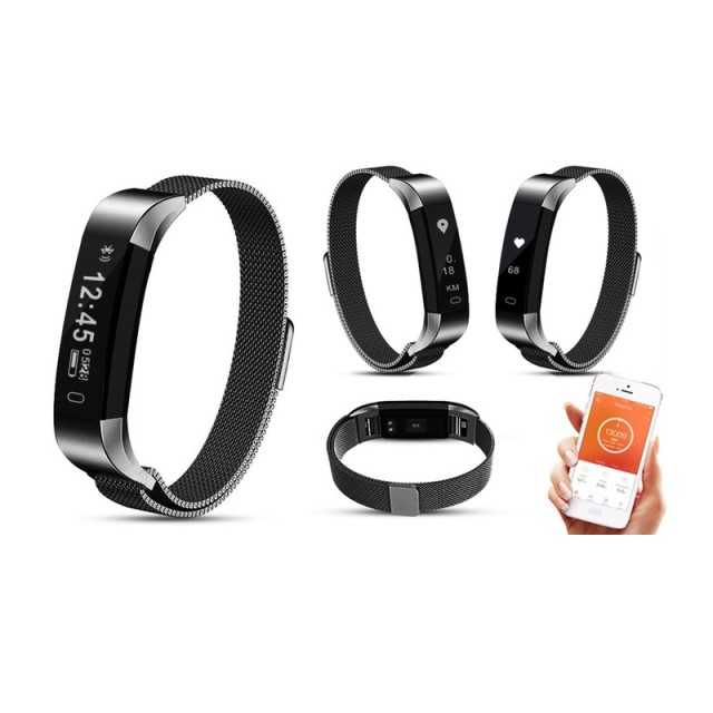 Ρολόι Fitness Tracker Aquarius με Μετρητή Καρδιακών Παλμών Χρώματος...