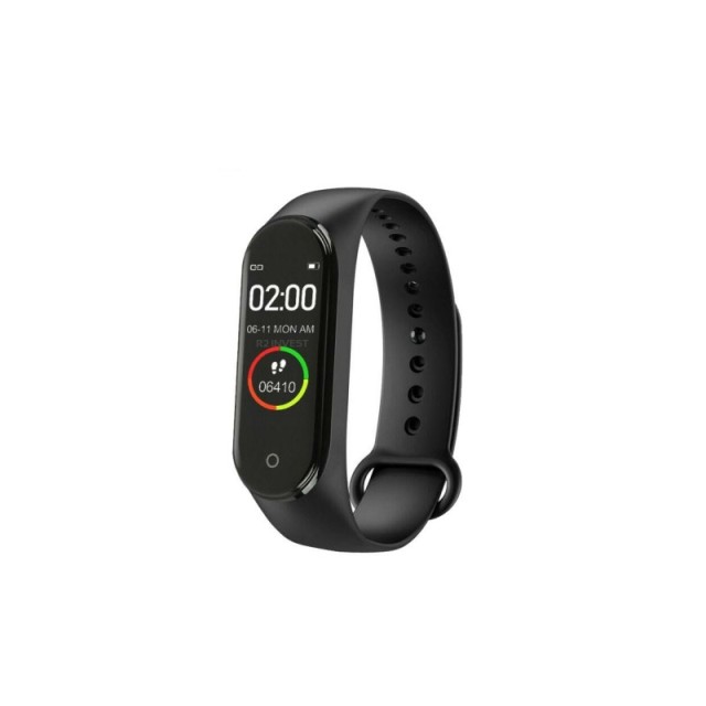 Ρολόι Fitness Tracker με Μετρητή Καρδιακών Παλμών Χρώματος Μαύρο Smart Band M5 SPM M5s-Black