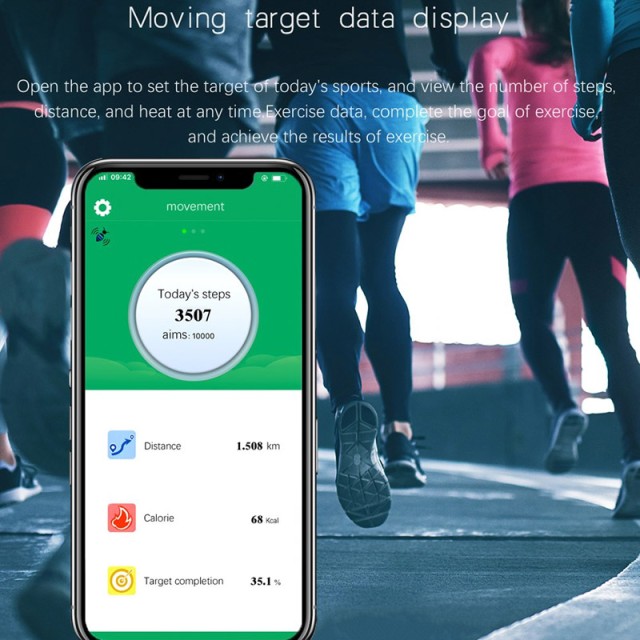 Ρολόι Fitness Tracker με Πιεσόμετρο και Μετρητή Καρδιακών Παλμών Χρ...