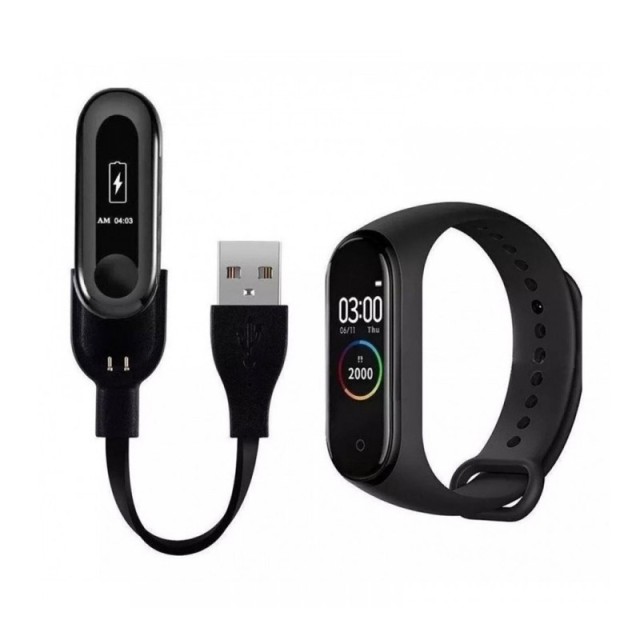 Ρολόι Fitness Tracker με Πιεσόμετρο και Μετρητή Καρδιακών Παλμών Smart Band M4 SPM M4-Smart
