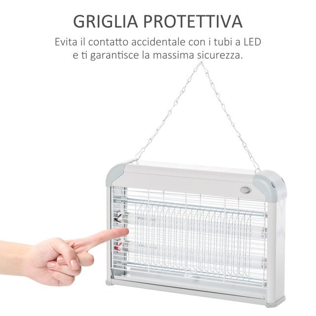 Outsunny Electric Mosquito Lamp 20W, 37,5x8,5x26,5cm 849-011