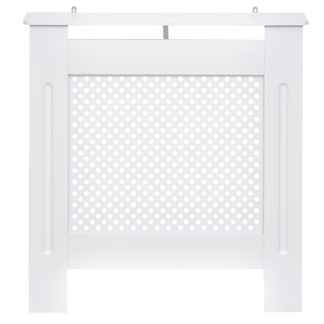 Κάλυμμα καλοριφέρ Homcom White Grid Wood, 78x82x19cm 820-061
