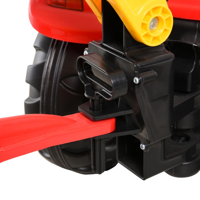 HOMCOM Toy Truck with Pedals, Ride-on Excavator για Παιδιά με Φτυάρια και Τιμόνι, 179x42x59cm Πολύχρωμο 341-033