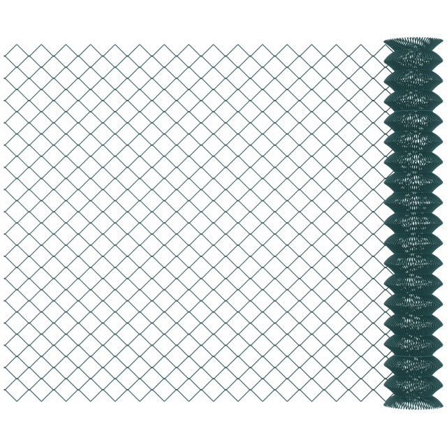 Δίχτυ περίφραξης από χάλυβα και PVC Outsunny για εξωτερικούς χώρους, ρολό 25 m και ύψος 1,7 m, πράσινο 844-460