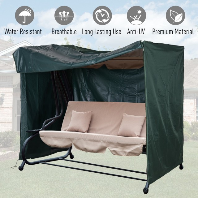 Κάλυμμα Outsunny Swing από αδιάβροχο ύφασμα Oxford 205x124x164 cm 84B-446
