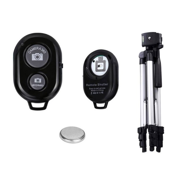 Selfie Stick Τρίποδο Κινητού με Τηλεχειριστήριο Bluetooth Χρώματος ...