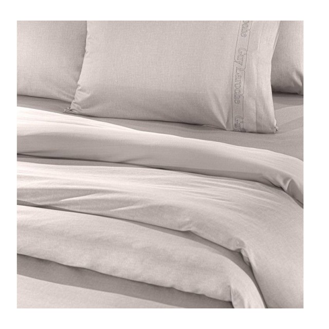 Σεντόνι Διπλό με Λάστιχο 140 x 200+32 cm 100% Βαμβάκι Περκάλι Color Plus Perla Guy Laroche 1110092123093