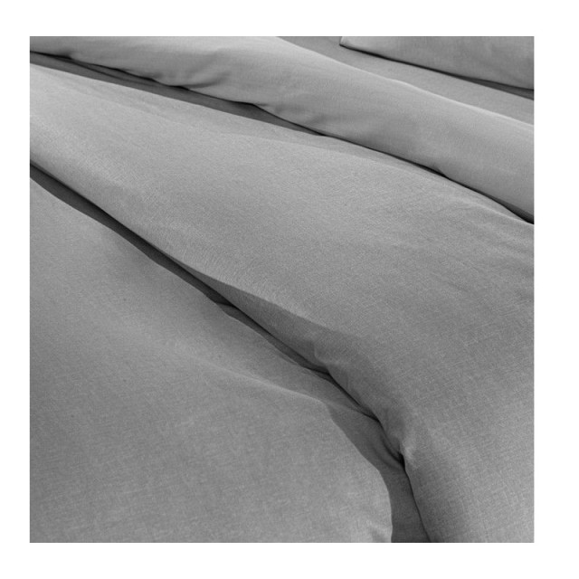 Σεντόνι Διπλό με Λάστιχο 140 x 200+32 cm 100% Βαμβάκι Περκάλι Color Plus Silver Guy Laroche 1110092123094