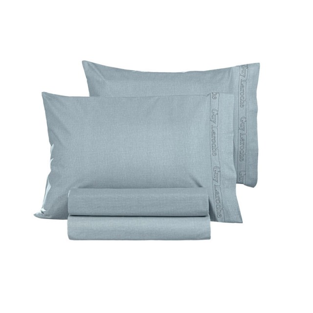 Σεντόνι Ημίδιπλο με Λάστιχο 120 x 200+32 cm 100% Βαμβάκι Περκάλι Color Plus Raf Guy Laroche 1110092123090