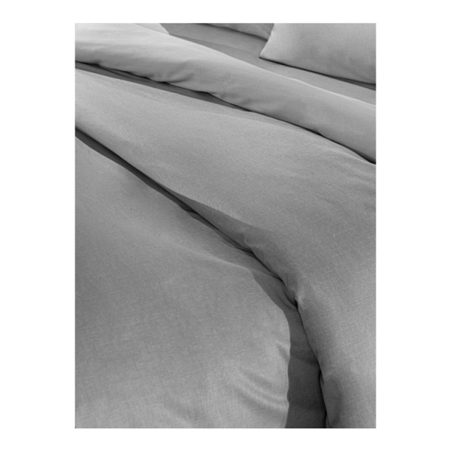 Σεντόνι Ημίδιπλο με Λάστιχο 120 x 200+32 cm 100% Βαμβάκι Περκάλι Color Plus Silver Guy Laroche 1110092123086