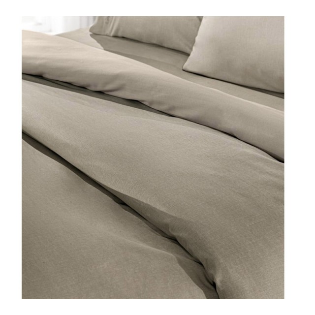 Σεντόνι King Size με Λάστιχο 180 x 200+42 cm 100% Βαμβάκι Περκάλι Color Plus Taupe Guy Laroche 1110092123128