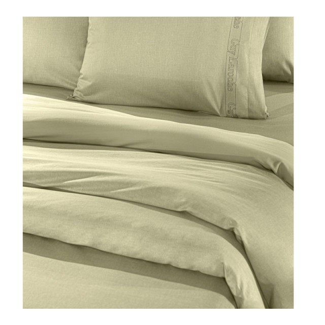 Σεντόνι Μονό 170 x 270 cm 100% Βαμβάκι Περκάλι Color Plus Olive Guy Laroche 1110092123063