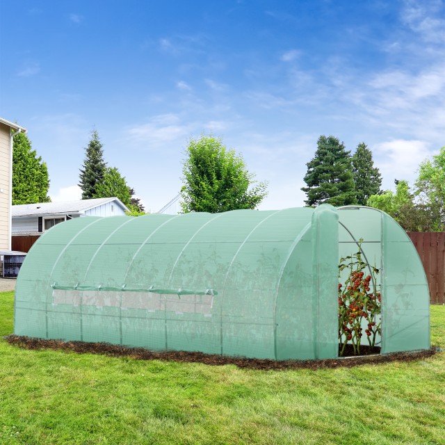 Μεταλλικό Θερμοκήπιο Τούνελ 6 x 3 x 2 m Outsunny 845-143