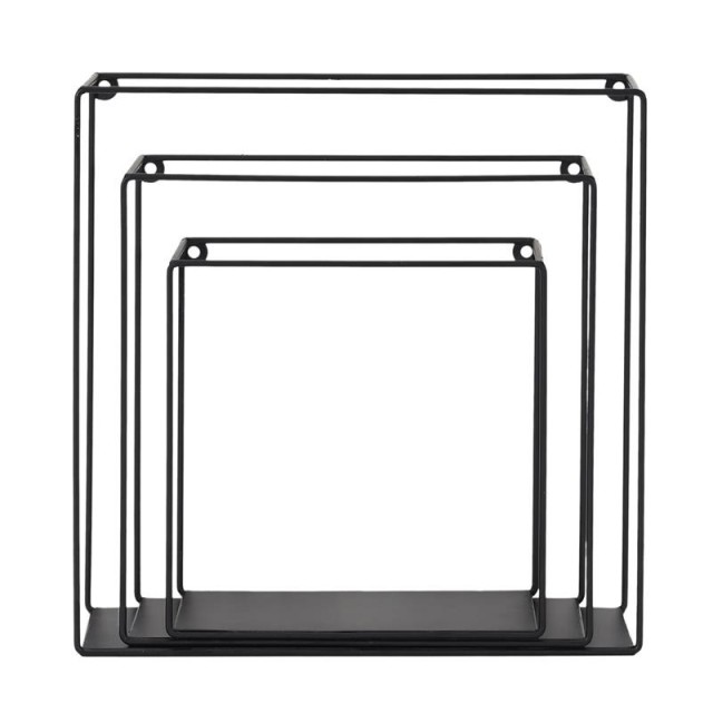 Σετ Επιτοίχια Μεταλλικά Ράφια 30 x 10 x 30 cm 3 τμχ Home Deco Facto...