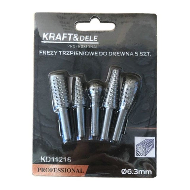 Σετ Φρέζες Ξύλου 5 τμχ Kraft&Dele KD-11216